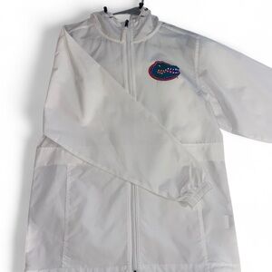 Champion White Raincoat with Florida Gators Logo